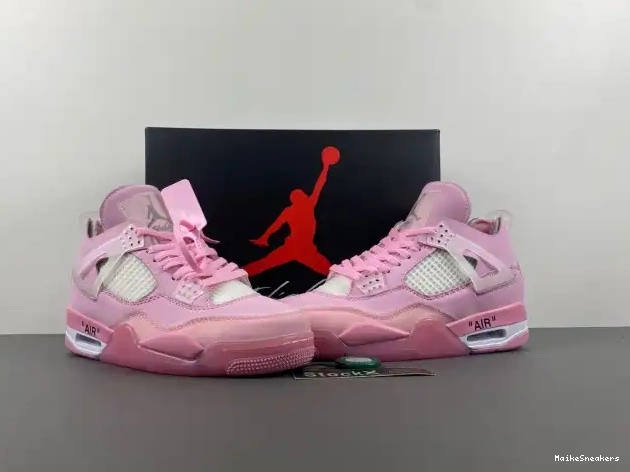 MaikeSneakers X OFF-WHITE PINK JORDAN 4 0511